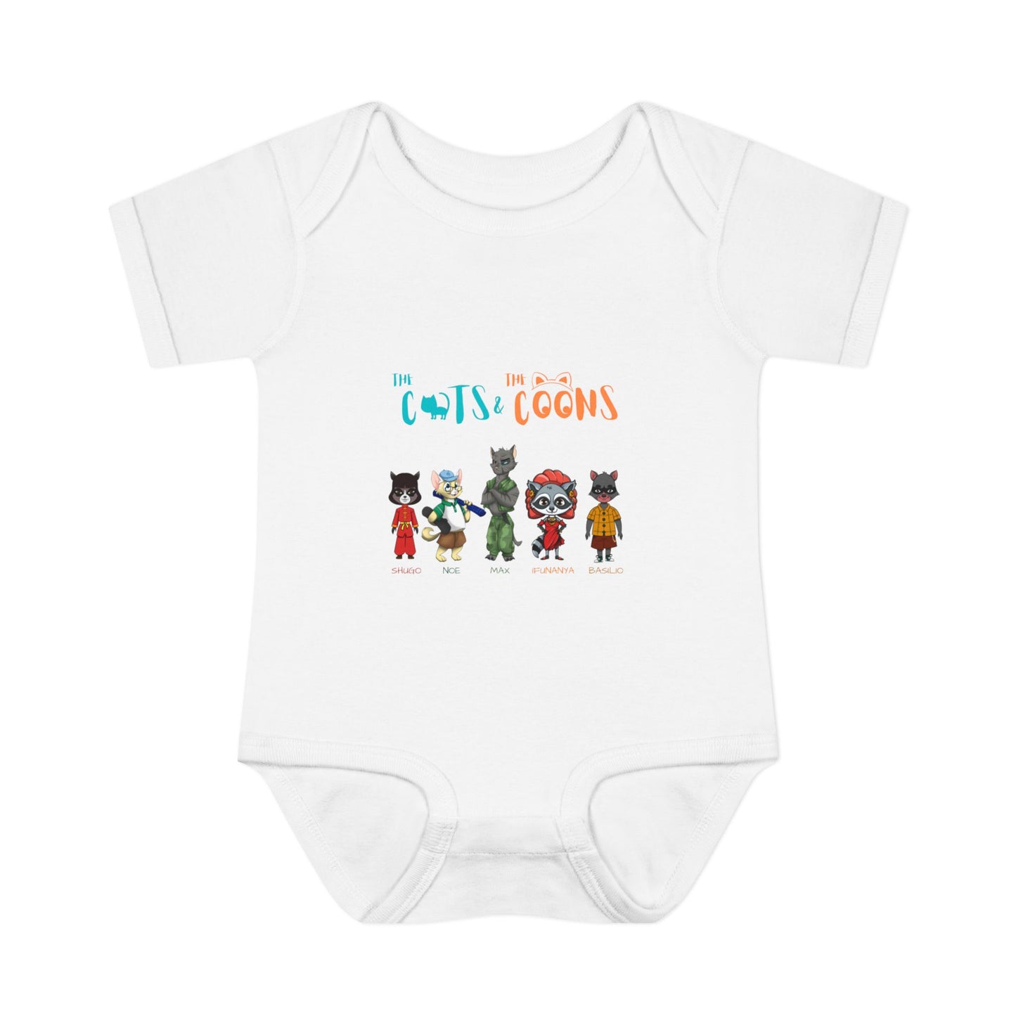 The Cats and the Coons - Cute Infant Outfit for Baby Showers, Newborn Gift, Gender Neutral, Funny Baby Clothes, Playful Design