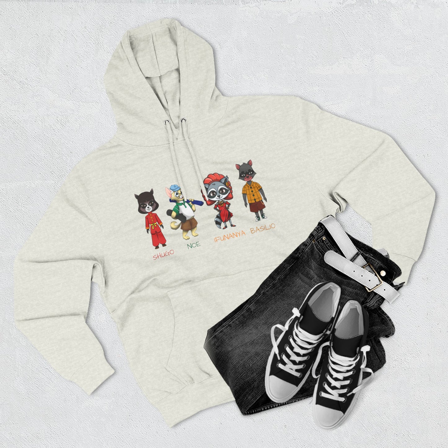 The Cats and The Coons Fleece Character Hoodie
