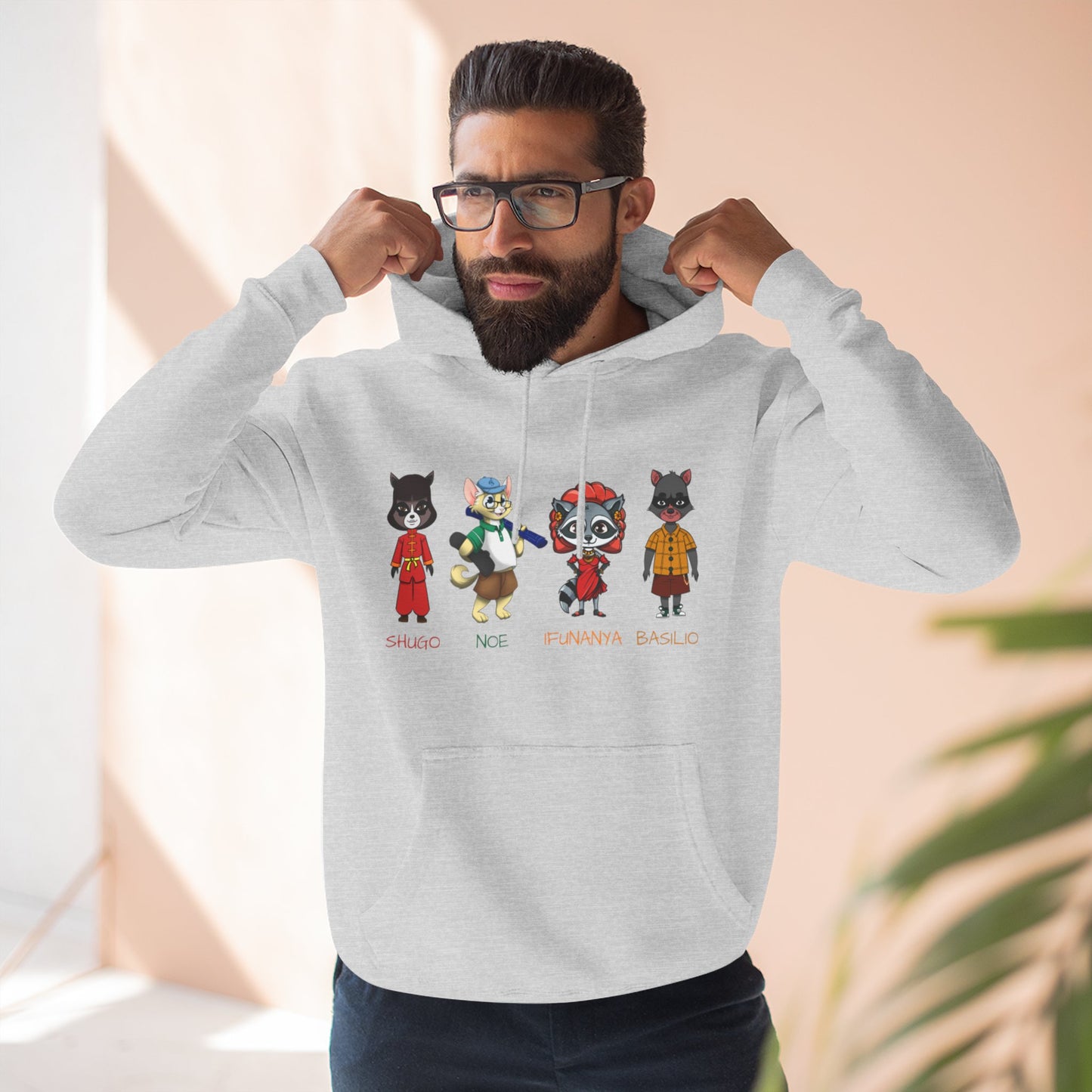 The Cats and The Coons Fleece Character Hoodie