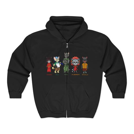 The Cats & The Coons Unisex Full Zip Hoodie: Perfect for Everyday and Gifting, Cozy Layering