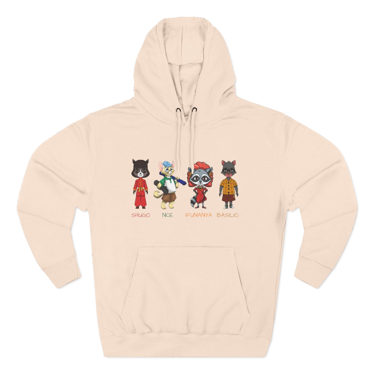 The Cats and The Coons Fleece Character Hoodie
