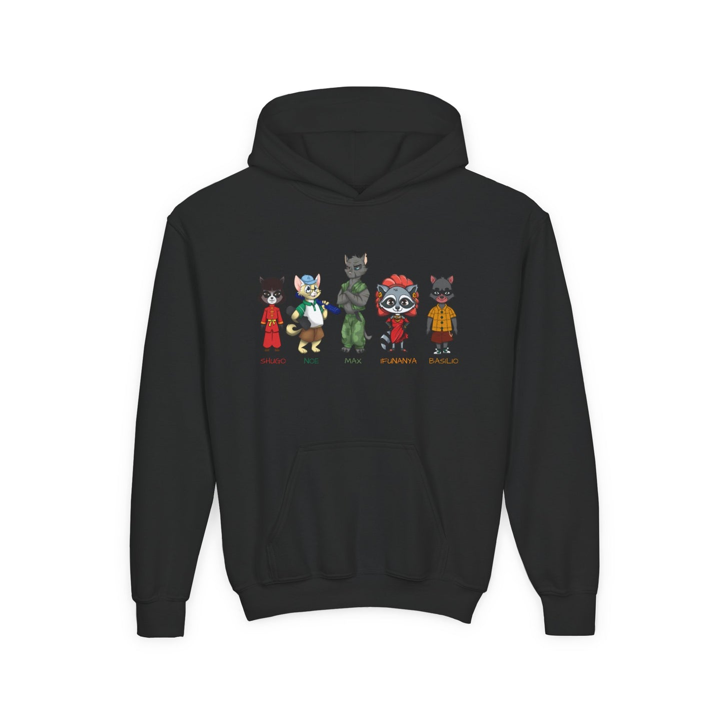 Youth Cats and Coons Featured Character Hooded Sweatshirt