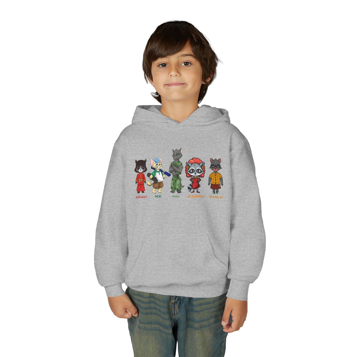 Youth Cats and Coons Featured Character Hooded Sweatshirt