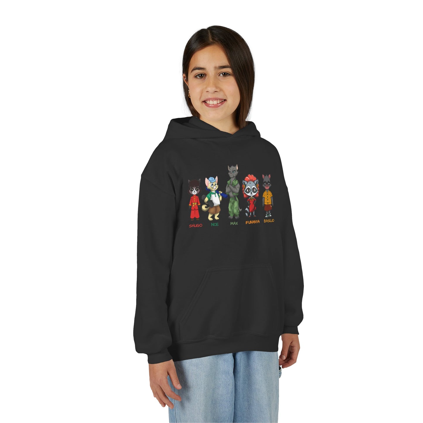 Youth Cats and Coons Featured Character Hooded Sweatshirt