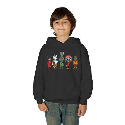 Youth Cats and Coons Featured Character Hooded Sweatshirt