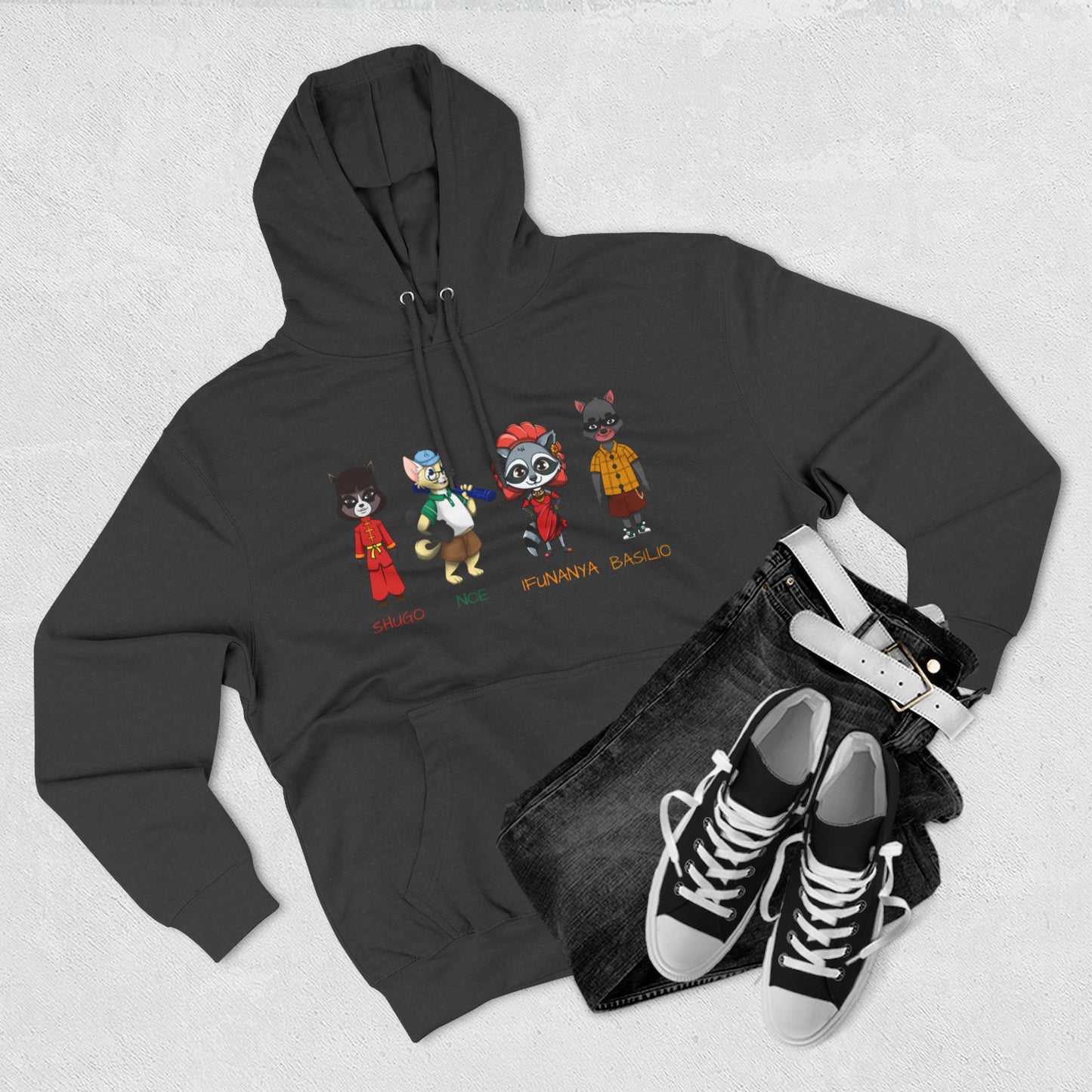 The Cats and The Coons Fleece Character Hoodie