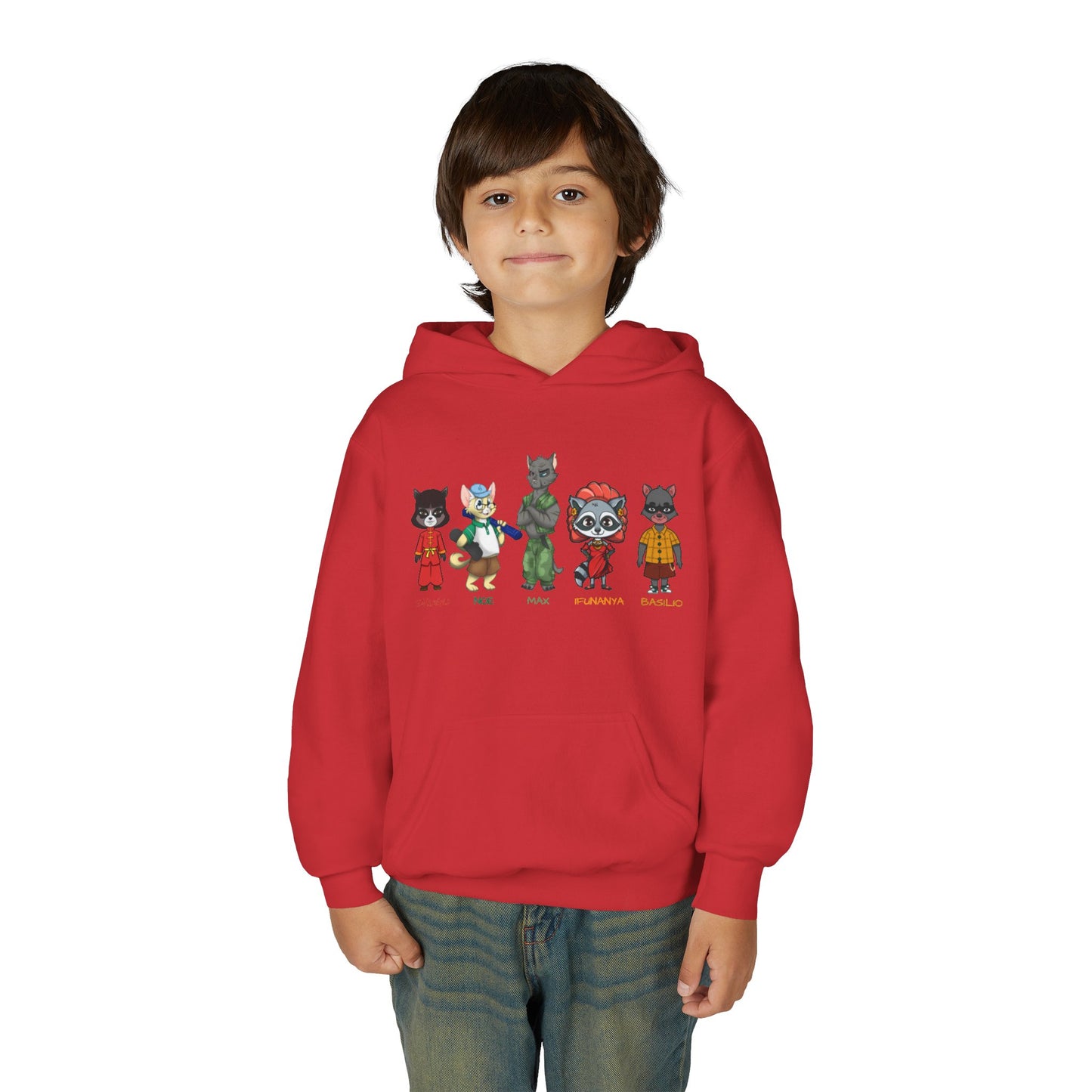 Youth Cats and Coons Featured Character Hooded Sweatshirt