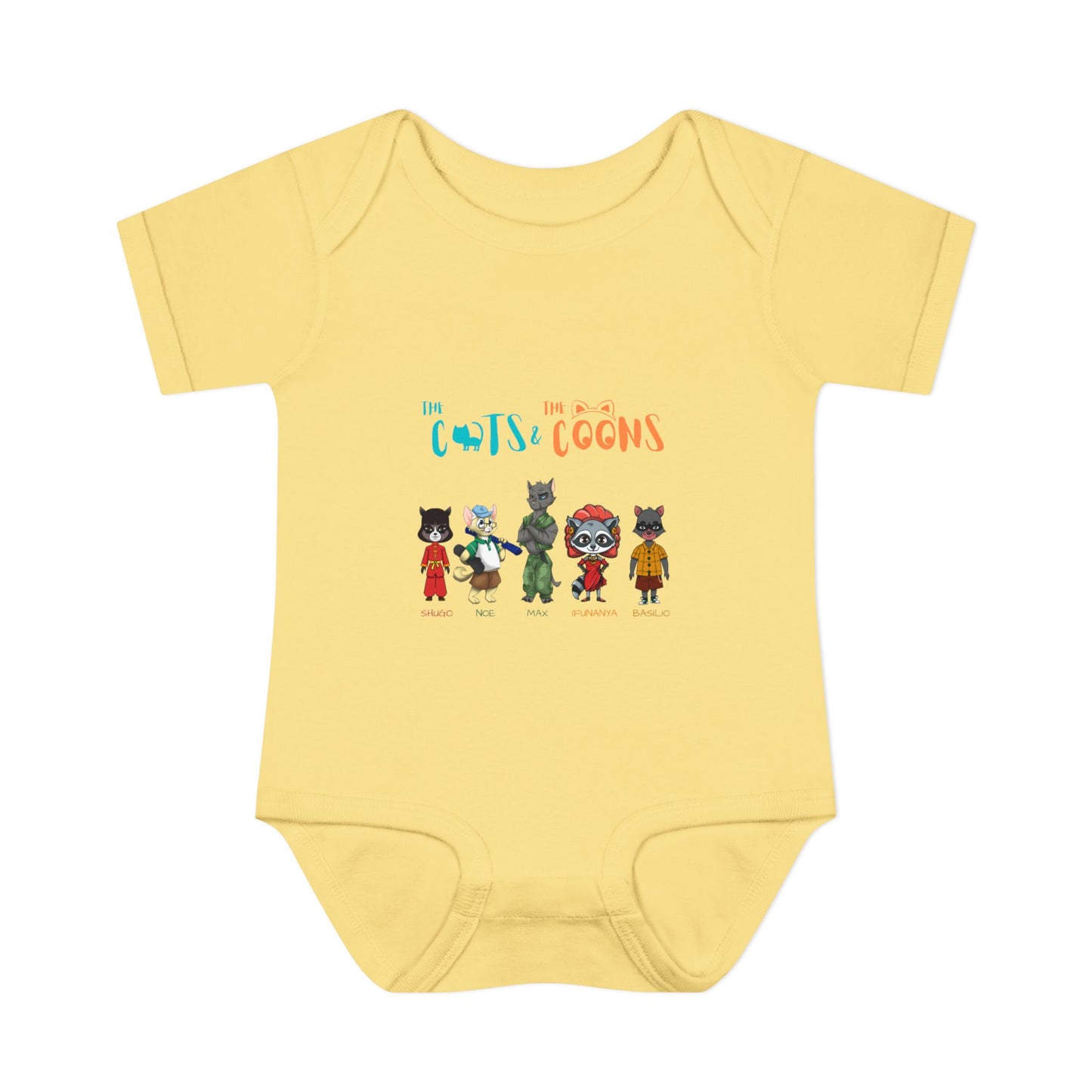 The Cats and the Coons - Cute Infant Outfit for Baby Showers, Newborn Gift, Gender Neutral, Funny Baby Clothes, Playful Design