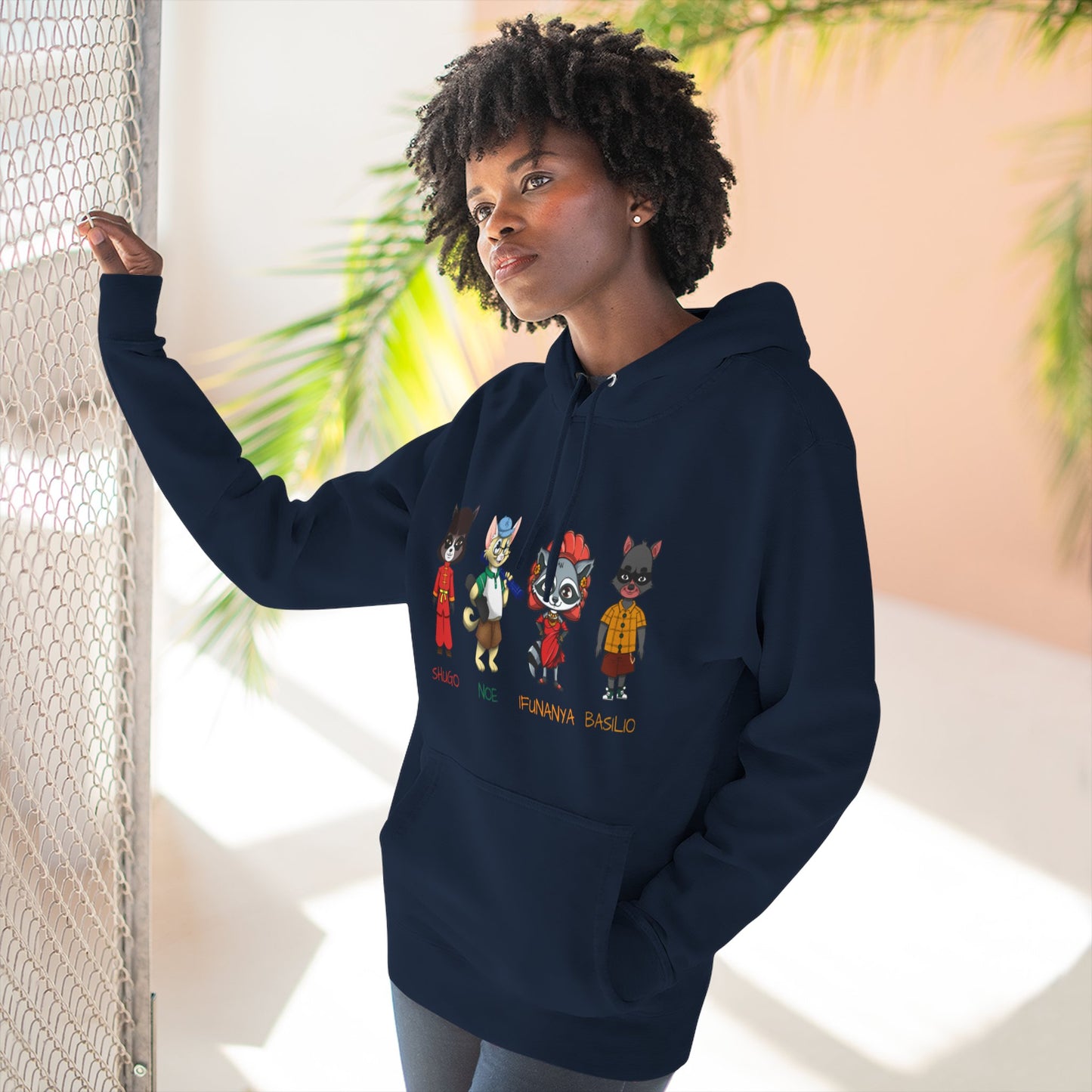 The Cats and The Coons Fleece Character Hoodie