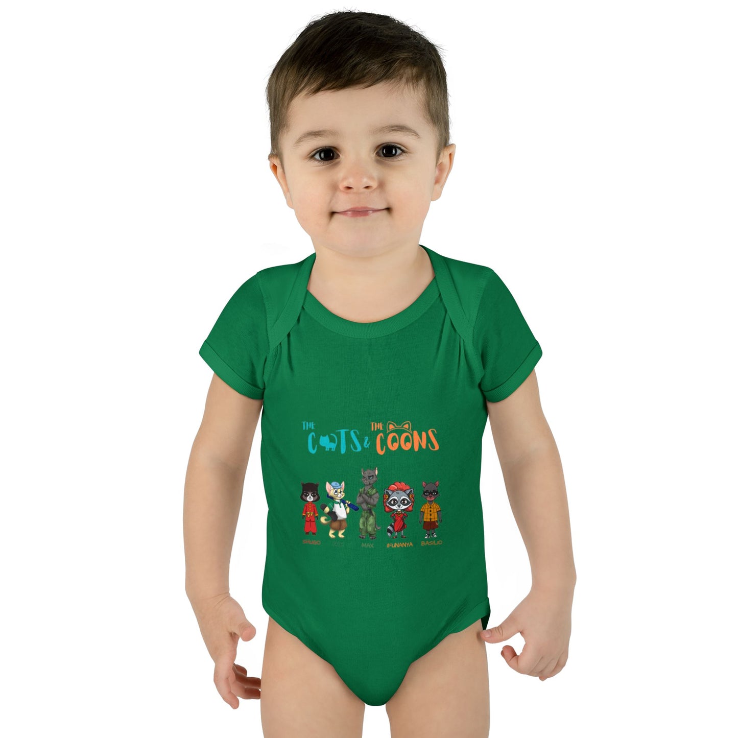 The Cats and the Coons - Cute Infant Outfit for Baby Showers, Newborn Gift, Gender Neutral, Funny Baby Clothes, Playful Design