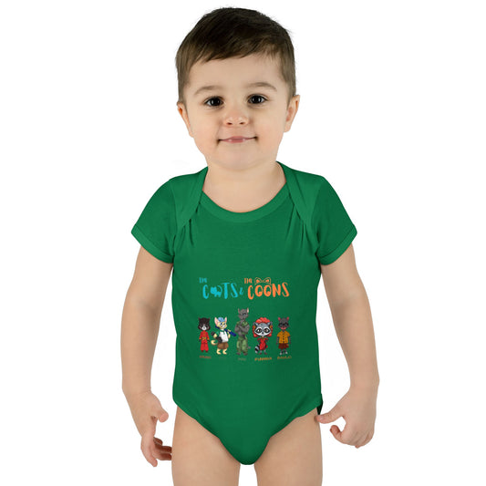 The Cats and the Coons - Cute Infant Outfit for Baby Showers, Newborn Gift, Gender Neutral, Funny Baby Clothes, Playful Design