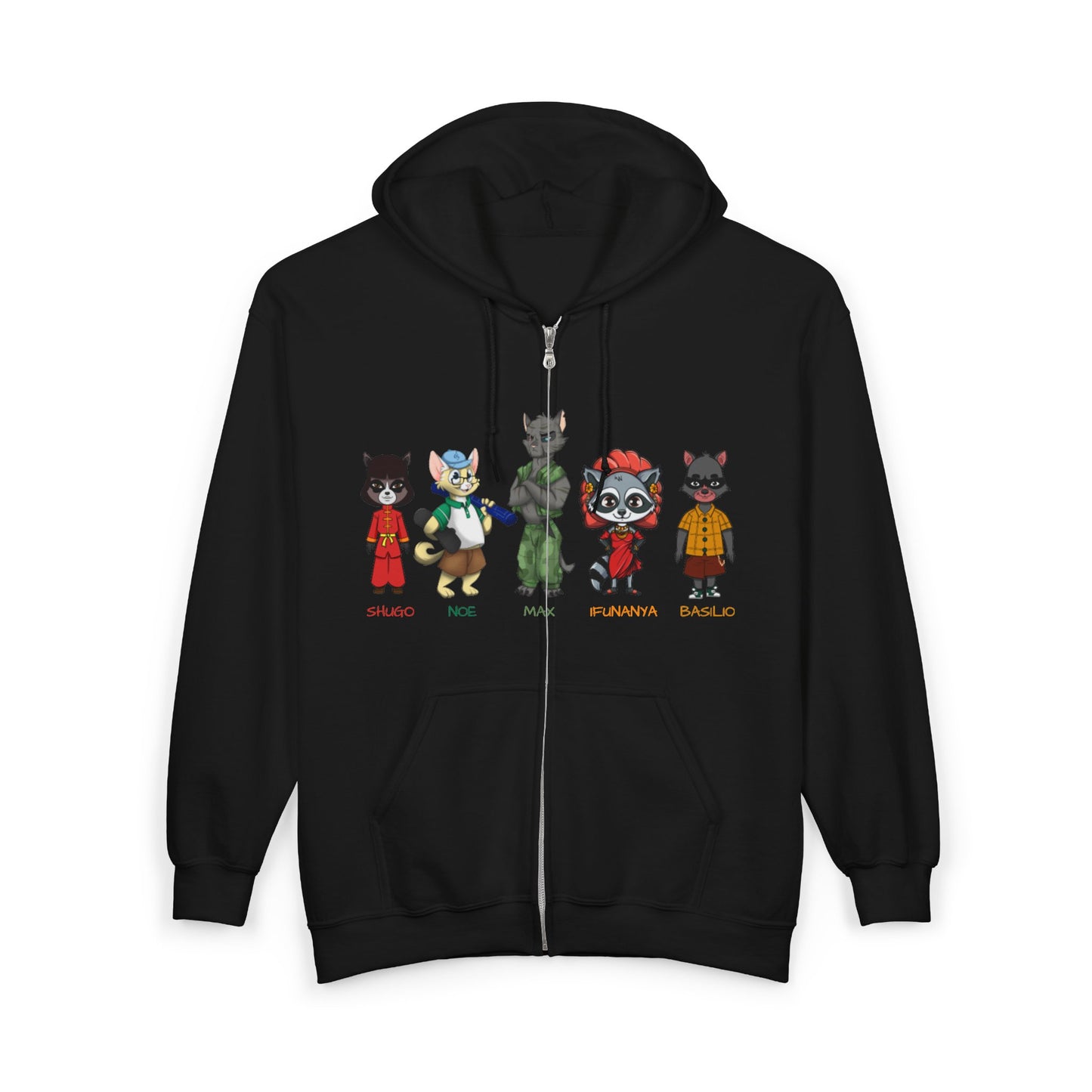 The Cats & The Coons Unisex Full Zip Hoodie: Perfect for Everyday and Gifting, Cozy Layering
