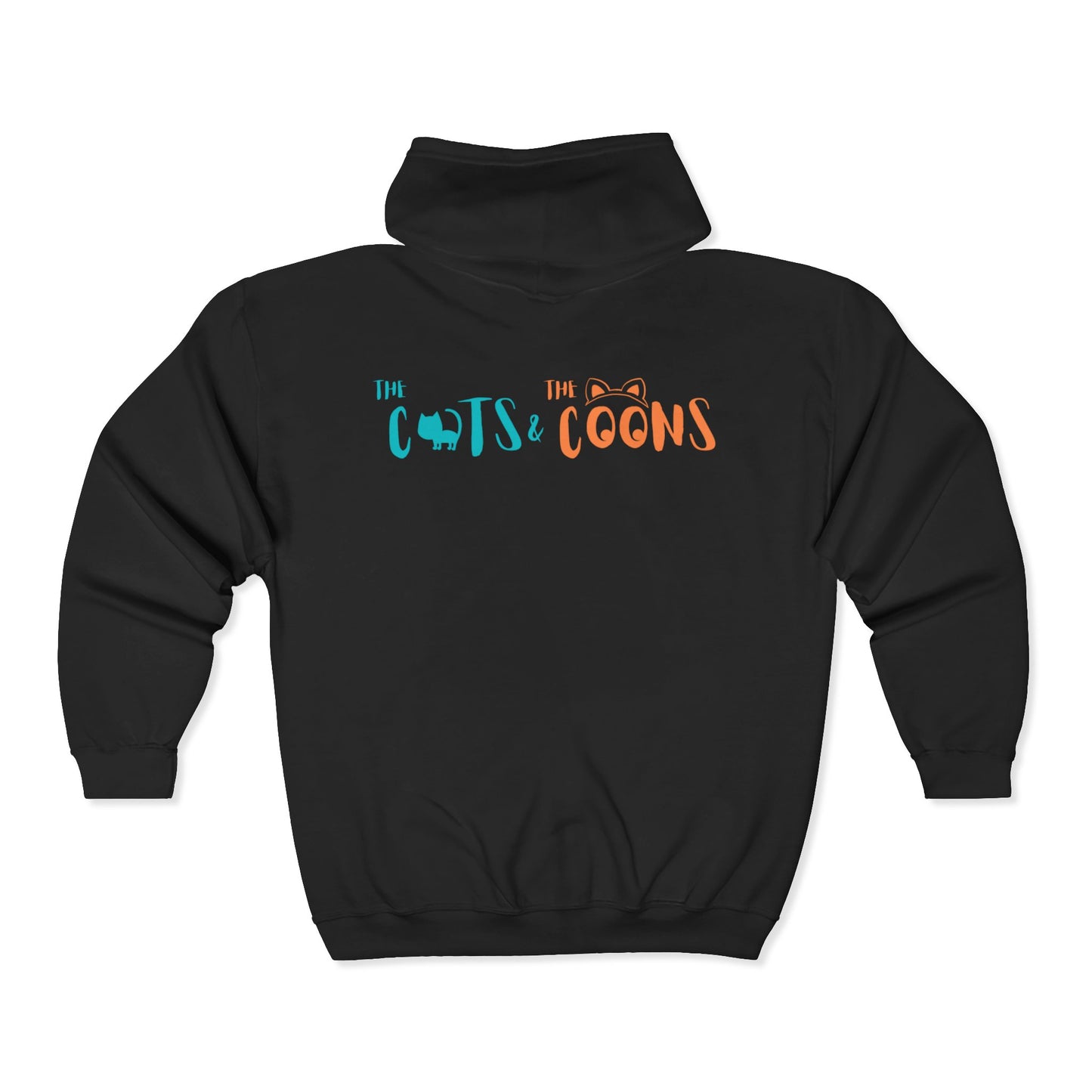 The Cats & The Coons Unisex Full Zip Hoodie: Perfect for Everyday and Gifting, Cozy Layering