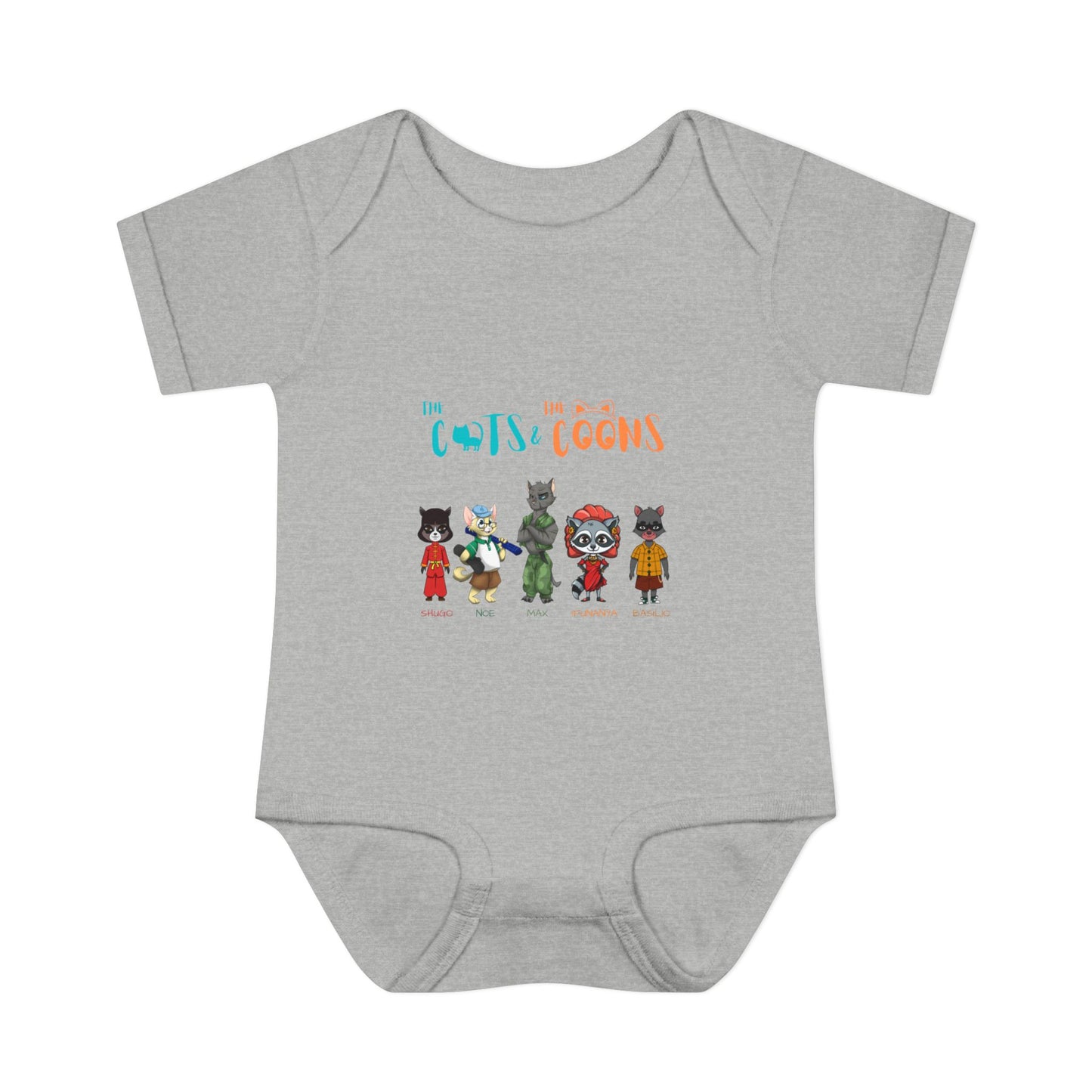 The Cats and the Coons - Cute Infant Outfit for Baby Showers, Newborn Gift, Gender Neutral, Funny Baby Clothes, Playful Design