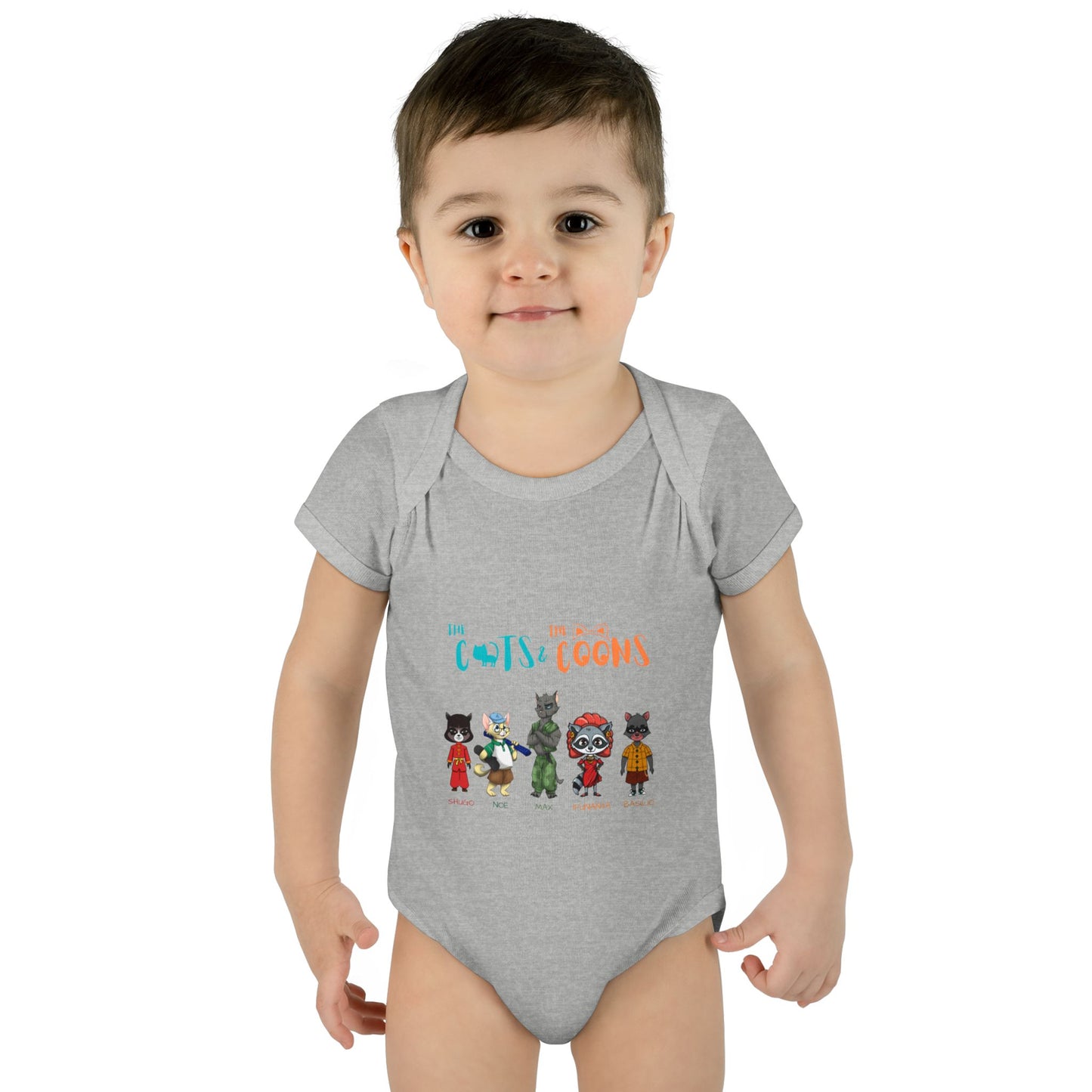 The Cats and the Coons - Cute Infant Outfit for Baby Showers, Newborn Gift, Gender Neutral, Funny Baby Clothes, Playful Design