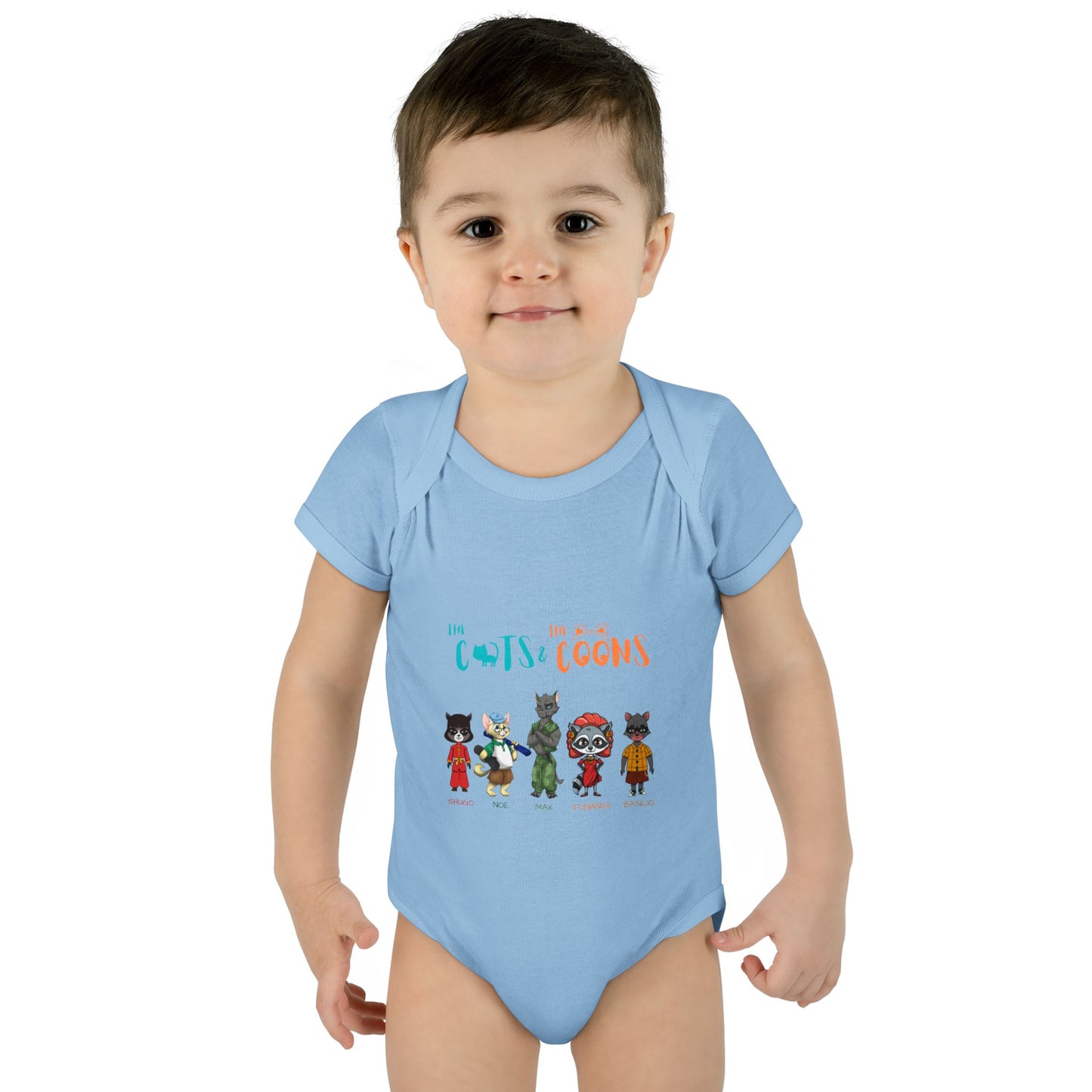 The Cats and the Coons - Cute Infant Outfit for Baby Showers, Newborn Gift, Gender Neutral, Funny Baby Clothes, Playful Design