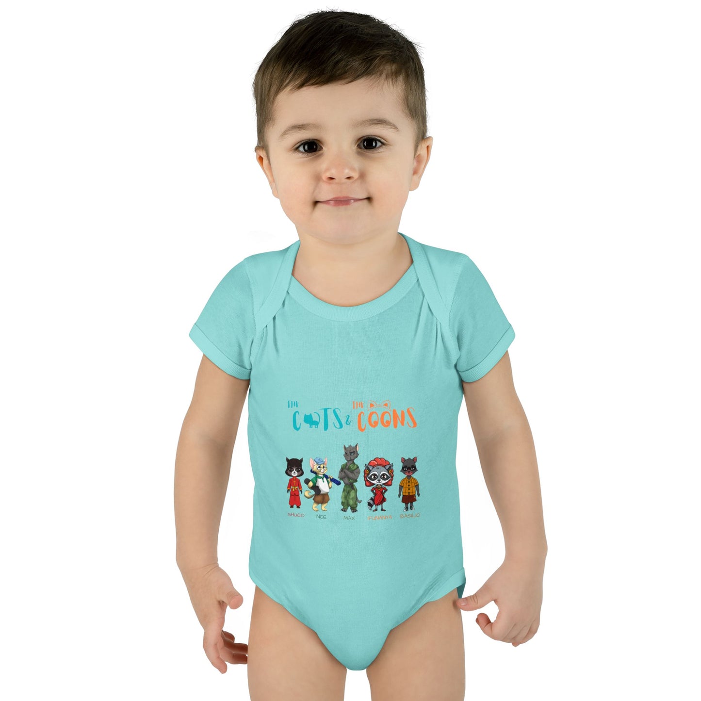 The Cats and the Coons - Cute Infant Outfit for Baby Showers, Newborn Gift, Gender Neutral, Funny Baby Clothes, Playful Design