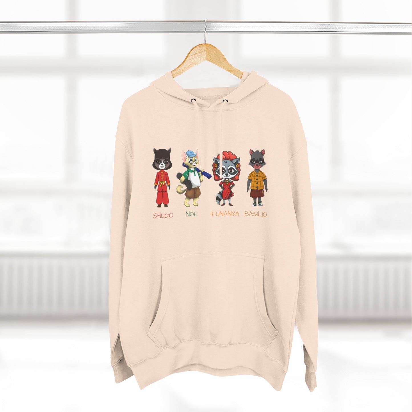 The Cats and The Coons Fleece Character Hoodie