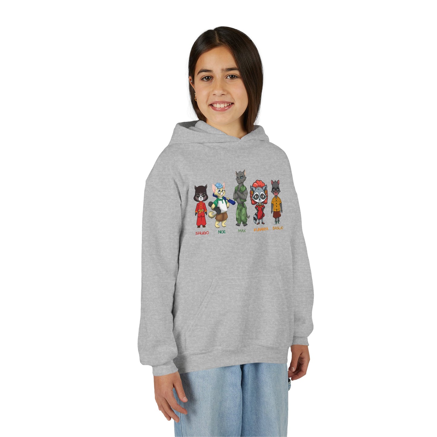 Youth Cats and Coons Featured Character Hooded Sweatshirt