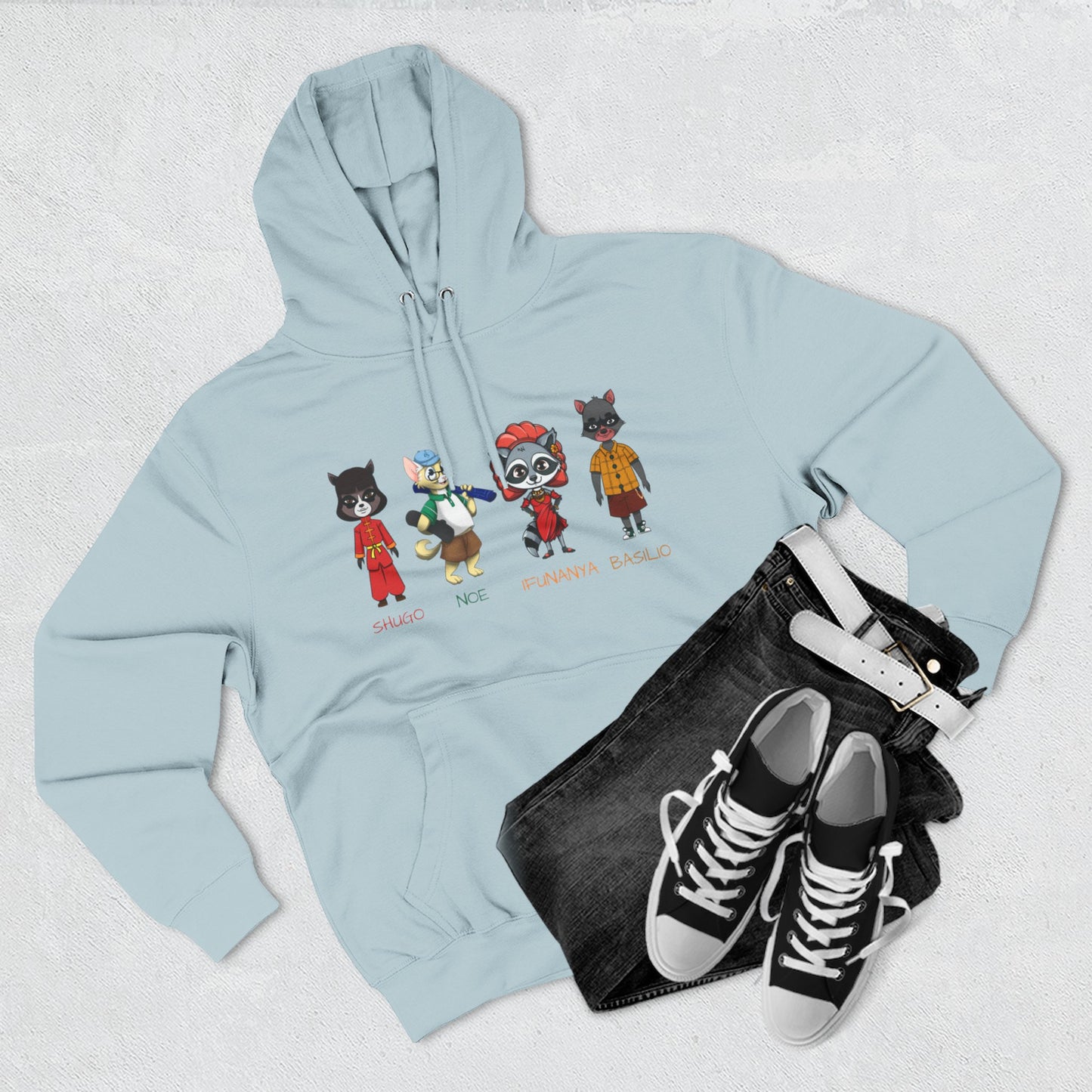 The Cats and The Coons Fleece Character Hoodie