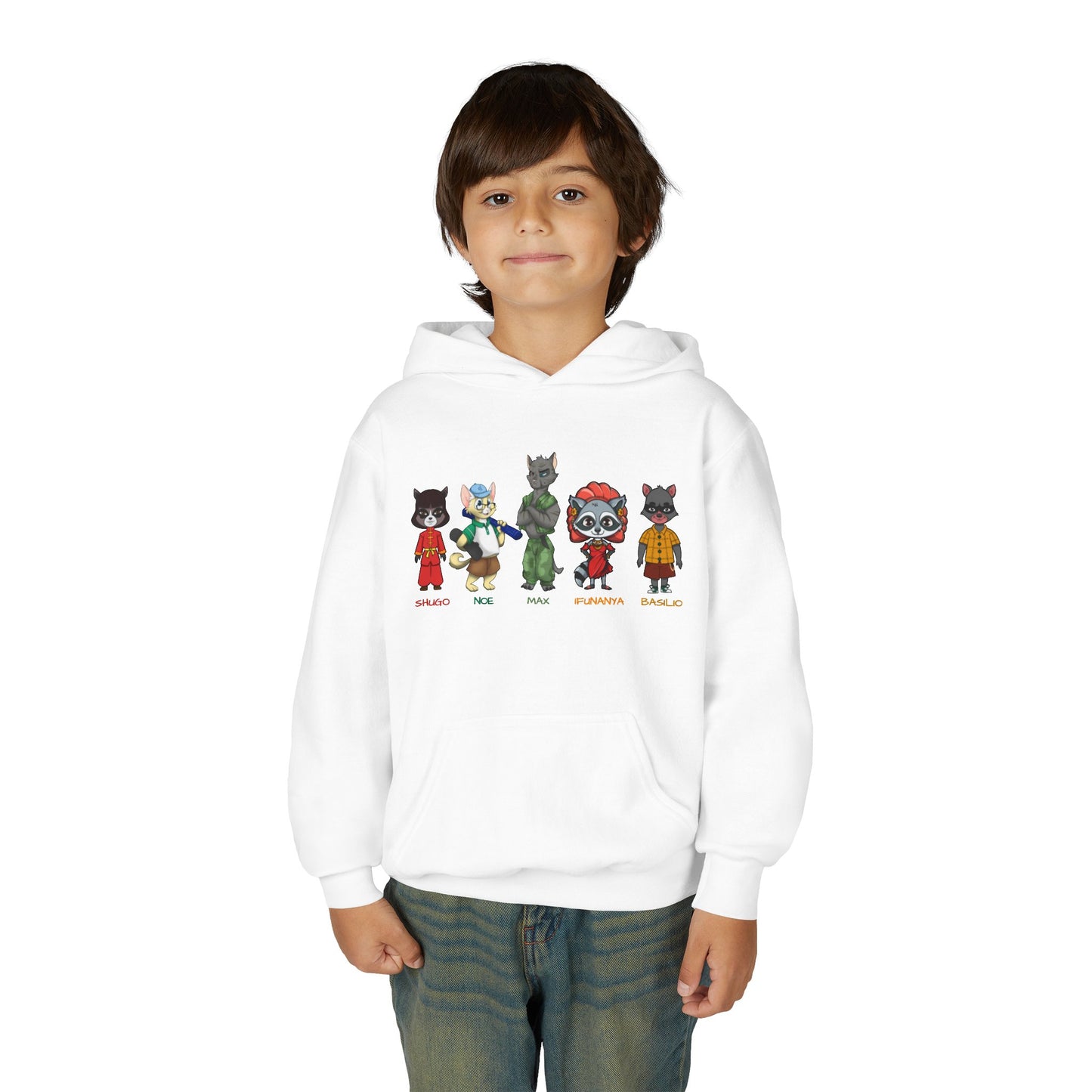 Youth Cats and Coons Featured Character Hooded Sweatshirt