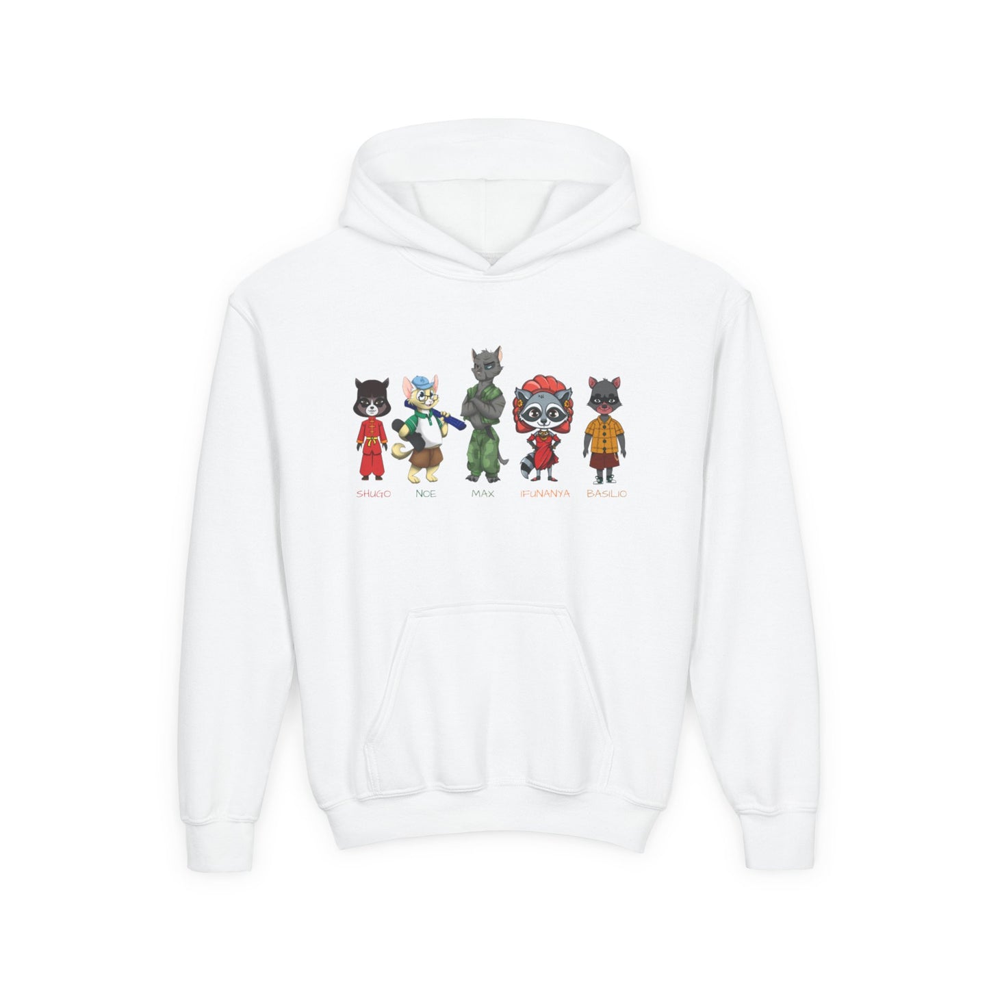 Youth Cats and Coons Featured Character Hooded Sweatshirt