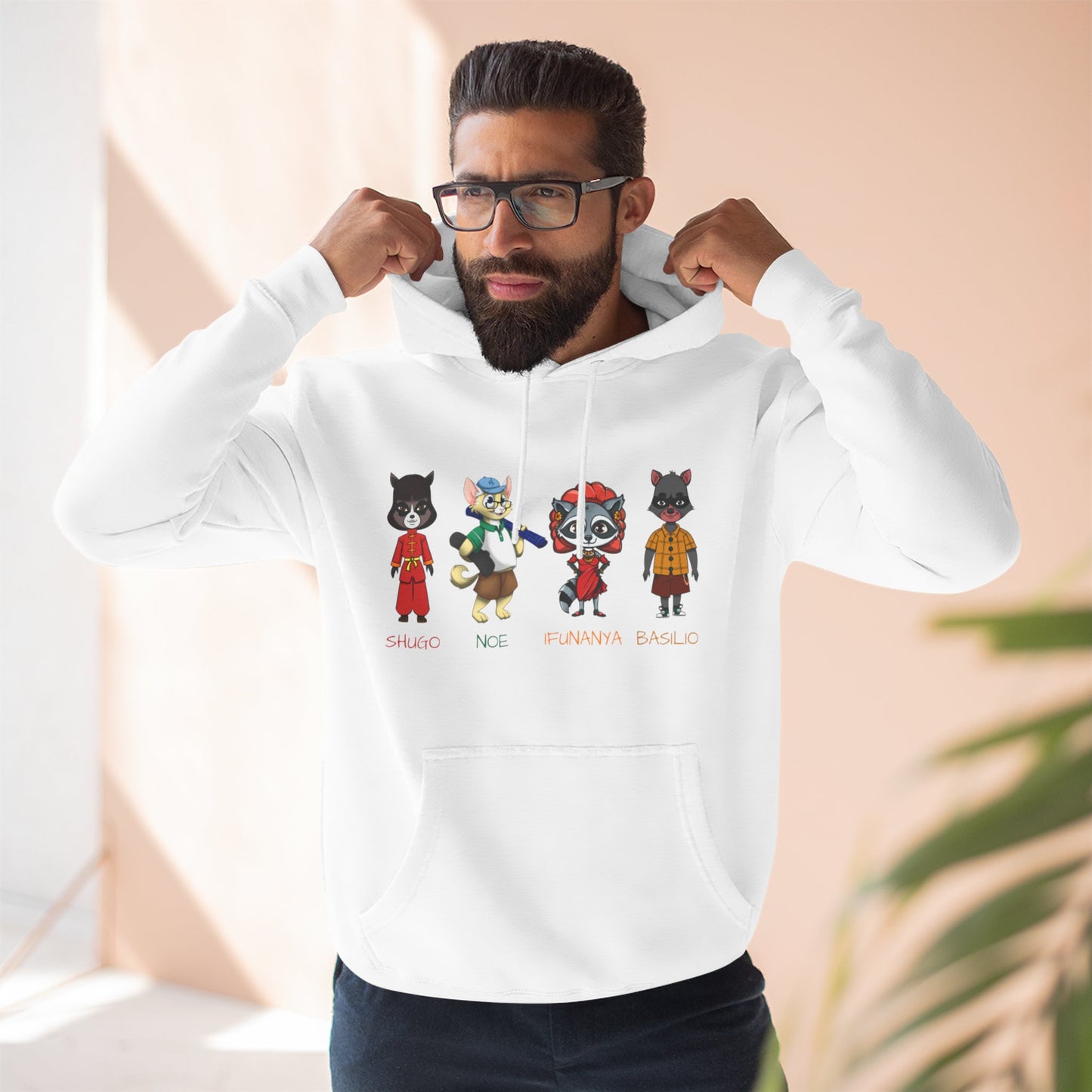 The Cats and The Coons Fleece Character Hoodie