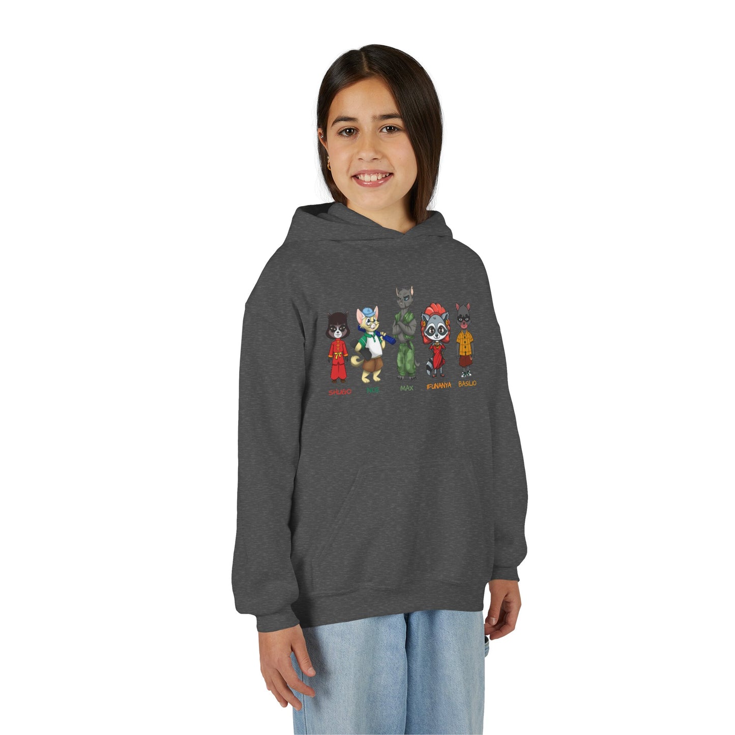Youth Cats and Coons Featured Character Hooded Sweatshirt