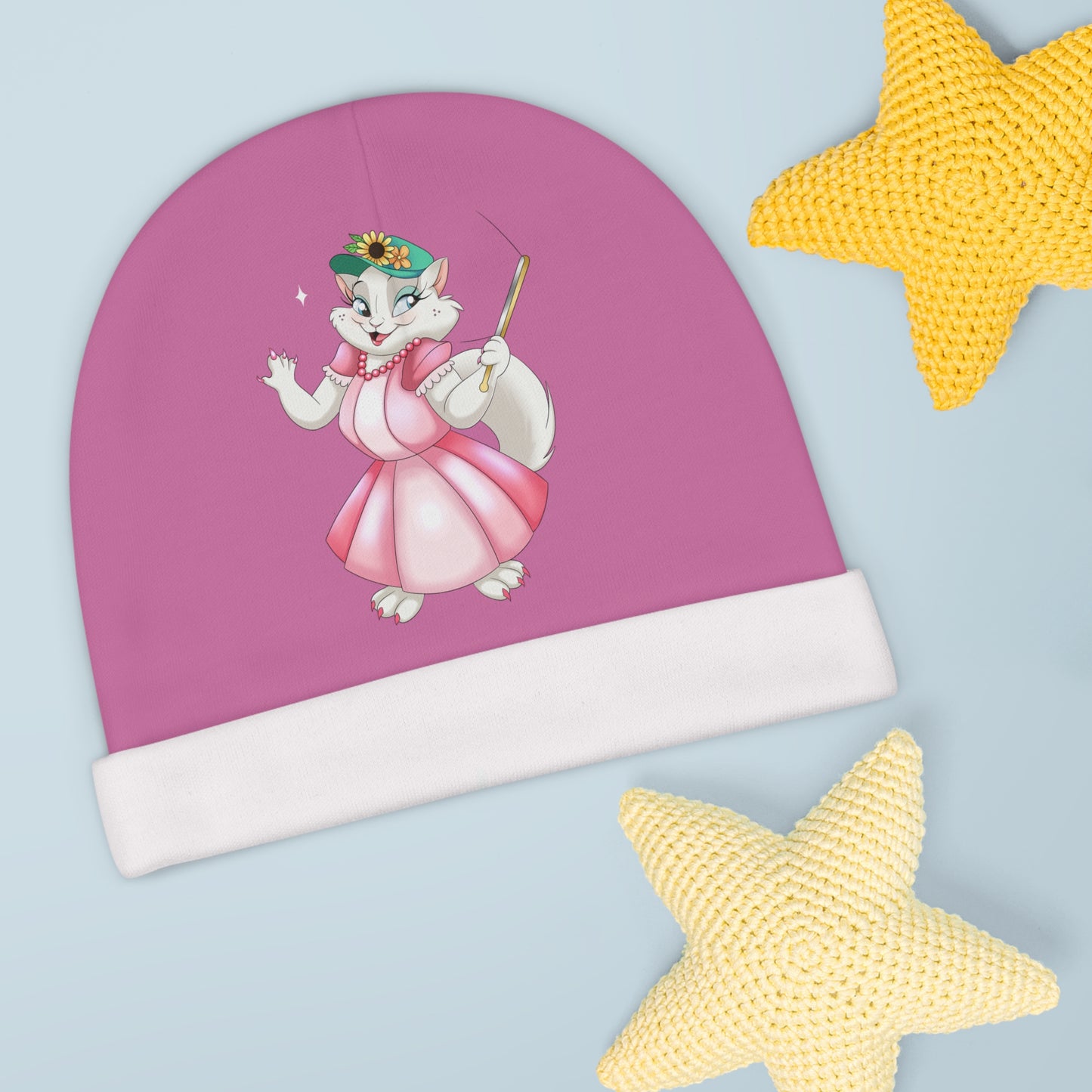 Personalized Sophie Baby Beanie Design, Cozy Infant Hat, Unique Baby Gift, Custom Name Beanie, AOP Baby Hat